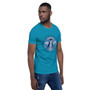 Leonardo Da Vinci Vitruvian man What You Give Is What You Take Short-Sleeve Unisex T-Shirt by Neoclassical pop art designer brand online store