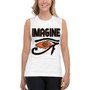 the best White Da Vinci Imagine eye of Horus Vitruvian man Cool Muscle Shirt  by Neoclassical pop art