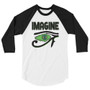 Alternate view of Da Vinci Imagine 3/4 sleeve raglan shirt.