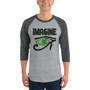 Alternate view of Da Vinci Imagine 3/4 sleeve raglan shirt.
