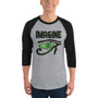 Da Vinci | Imagine 3/4 sleeve raglan shirt