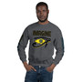 Da Vinci Imagine eye of Horus Vitruvian man grey Unisex Hoodie by Neoclassical pop art 