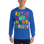 on sale Spiritual  'I know that I do not know ' Men’s Long Sleeve Shirt by neoclassical pop art online pop art gift shop 