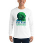 Da Vinci Power Comes From Understanding  skull art Men’s Long Sleeve  rock and roll Shirt by Neoclassical pop art online pop art fashion designer brand.
