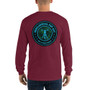 Da Vinci Power Comes From Understanding  skull art Men’s Long Sleeve  rock and roll Shirt by Neoclassical pop art online pop art fashion designer brand.
