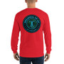 Da Vinci Power Comes From Understanding  skull art Men’s Long Sleeve  rock and roll Shirt by Neoclassical pop art online pop art fashion designer brand.