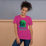 Da Vinci  Power Comes From Understanding  skull art Short-Sleeve Unisex T-Shirt by Neoclassical Pop Art