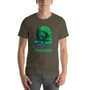 Da Vinci  Power Comes From Understanding  skull art Short-Sleeve Unisex T-Shirt by Neoclassical Pop Art