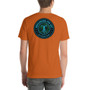 Da Vinci  Power Comes From Understanding  skull art Short-Sleeve Unisex T-Shirt by Neoclassical Pop Art