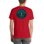 Da Vinci  Power Comes From Understanding  skull art Short-Sleeve Unisex T-Shirt by Neoclassical Pop Art