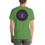 On sale Da Vinci Purple Skull Trust Love Short-Sleeve Unisex T-Shirt  by Neoclassical Pop Art online fashion house brand 