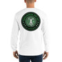 On Sale Da Vinci Green Skull Trust Love Men’s Long Sleeve by Neoclassical Pop Art 