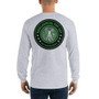 On Sale Da Vinci Green Skull Trust Love Men’s Long Sleeve by Neoclassical Pop Art 