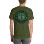 Da Vinci Green Skull Trust Short-Sleeve Unisex T-Shirt by Leonardo da Vinci