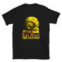 Da Vinci Get Real Yellow orange Skull Short-Sleeve Unisex T-Shirt  by Neoclassical pop art online pop art fashion brand