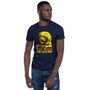 Da Vinci Get Real Yellow orange Skull Short-Sleeve Unisex T-Shirt  by Neoclassical pop art online pop art fashion brand