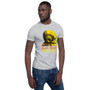 Da Vinci Get Real Yellow orange Skull Short-Sleeve Unisex T-Shirt  by Neoclassical pop art online pop art fashion brand