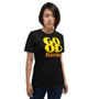 Fashion style Yellow Good Karma Short-Sleeve Unisex T-Shirt by neoclassical pop art fashion designer online brand