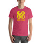 Fashion style Yellow Good Karma lipstick pink Short-Sleeve Unisex T-Shirt by neoclassical pop art fashion designer online brand