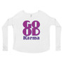 On sale Spiritual Good Karma womens clothes  Ladies' Long Sleeve Tee by Neoclassical pop art online fashion designer brand 