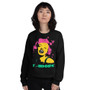 Marilyn Monroe pink yellow green designerJ'adore Unisex Sweatshirt by neoclassical pop art