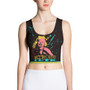 On Sale  Marilyn Monroe  Sexy Yellow Peace Green Sports Crop Top  by Neoclassical Pop Art