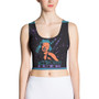Marilyn Monroe Purple Orange Teal Cosmic Love Sports Crop Top