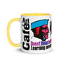 For Sale colourful Leonardo da vinci quote learning never exhaust the mind mug by Neoclassical Pop Art 