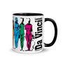 Leonardo da Vinci anatomy notebook sketch mug