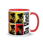 Leonardo da Vinci and Andy Warhol unique coffee art mug and cup for sale online by Neoclassical Pop Art