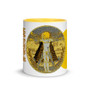 Leonardo da Vinci Yellow Coffee Mugs with leonardo da vinci quote