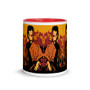  Yellow, brown, orange el greco Apostle St. James the Greater pop art mug by neoclassical pop art 