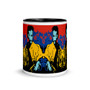 red, blue, yellow el greco Apostle St. James the Greater pop art unique mug by neoclassical pop art 