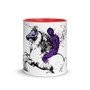 On sale purple leonardo da vinci royal horse artist mug by Neoclassical pop art 