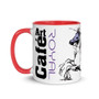 On sale purple leonardo da vinci royal horse art mug by Neoclassical pop art 