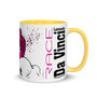 Pink leonardo da vinci royal horse best mug by Neoclassical pop art