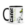 Olive green leonardo da vinci royal horse designer mug by Neoclassical pop art