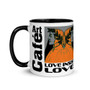 Orange Sandro Botticelli Poet Dante Portrait unique Coffee Mugs and cups by Neoclassical Pop Art