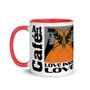 Orange Sandro Botticelli Poet Dante Portrait art Coffee Mugs and cups by Neoclassical Pop Art