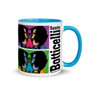 The best Botticelli  yellow blue pink coffee mugs and cups for sale online by Neoclassical pop art