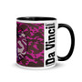 Alternate view of Da Vinci Vitruvian Purple Pink Pop Mug.