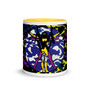 on sale purple, yellow, pink, blue special Da Vinci Pop Art Vitruvian Man Mug by Neoclassical Pop Art 