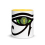 Best Leonardo da Vinci vitruvian man and eye of horus art coffee mugs by Neoclassical Pop Art