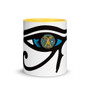 buy leonardo da vinci coffee mug yellow orange blue  online by Neoclassical Pop Art