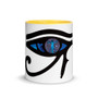 Da Vinci Think Avid Vitruvian Man Blue Eye of Ra Mug