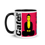 Pink, Yellow, Blue Buddha Be   "I Am Love" affirmation Spiritual mug by Neoclassical Pop Art