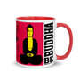 Pink, Yellow, Blue Buddha Be   "I Am Love" affirmation Spiritual mug by Neoclassical Pop Art