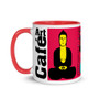 Pink, Yellow, Blue Buddha Be   "I Am Love" affirmation Spiritual mug by Neoclassical Pop Art