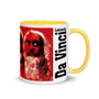 collectible Leonardo da Vinci self portrait red self portrait  mug by Neoclassical Pop Art