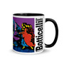 Botticelli Venus Neoclassical pop art yellow, pink, green coffee mugs by Neoclassical Pop Art